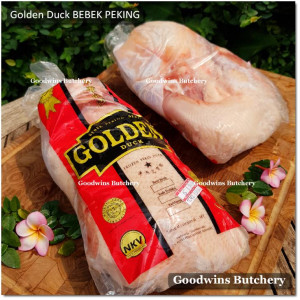 Bebek GOLDEN PEKING DUCK frozen HALAL whole cut SIZE H (price/pc +/- 2.3kg)